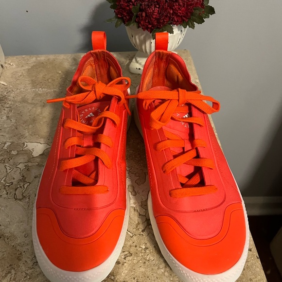 Adidas Red and White Athletic Shoes - Picture 1 of 4